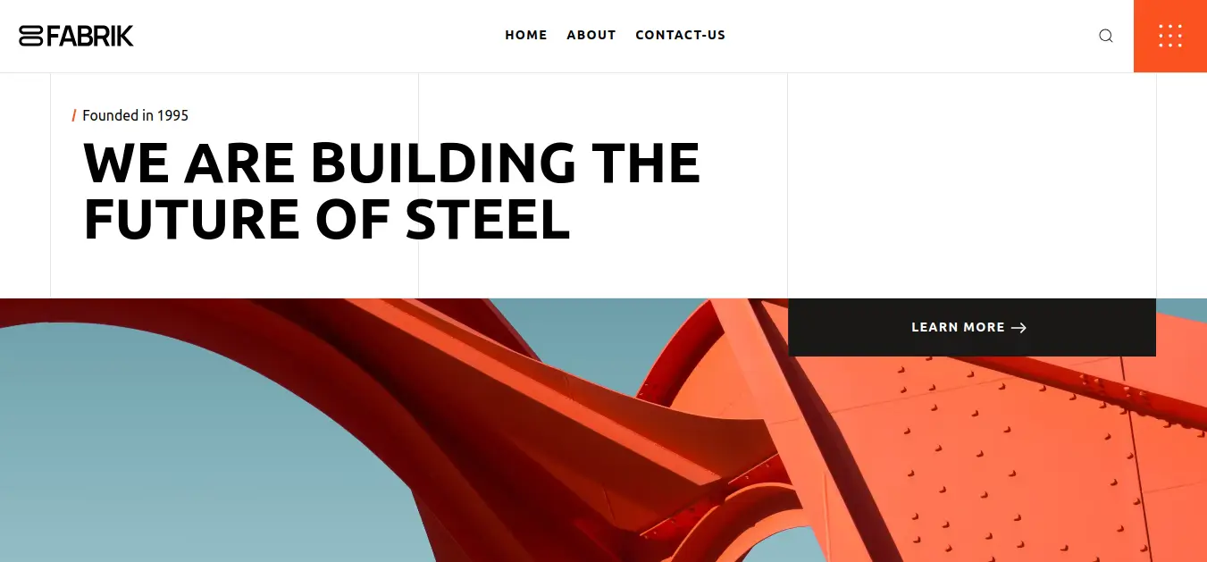 Screenshot of Fabrik International project - Next.js, Tailwind CSS, TypeScript web application by Othmane Menad